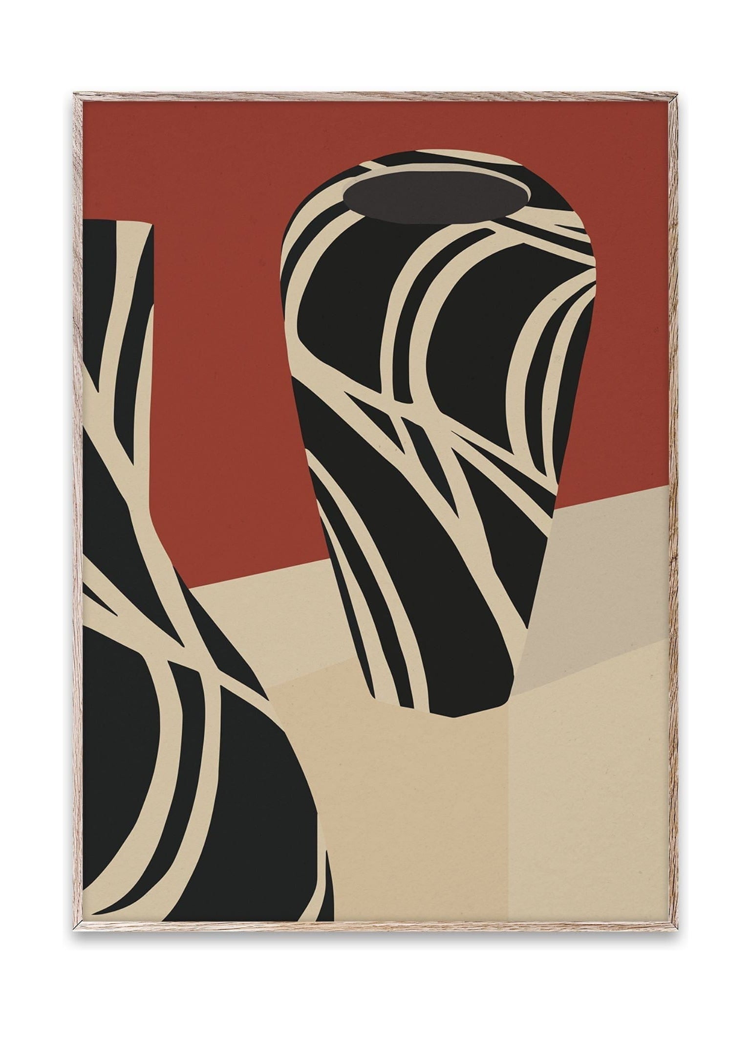 Partido colectivo de papel Kyrr I Vase I, 30 x40 cm