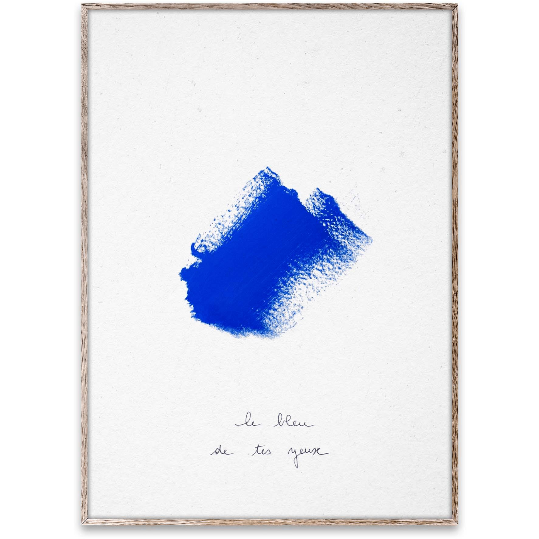 Papier collectif Le Bleu III affiche, 30x40 cm