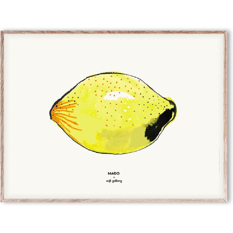 Affiche de citron collectif en papier, 30x40 cm