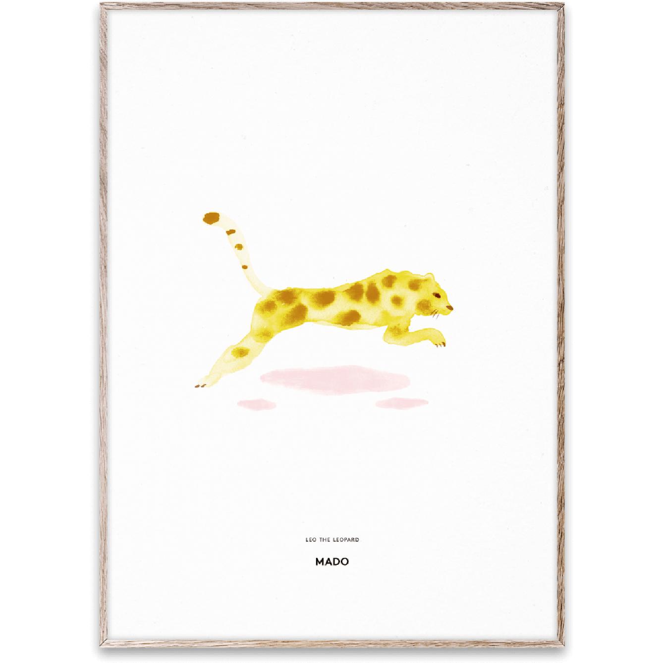 Paper Collective Leo the Leopard Poster, 50x70 cm