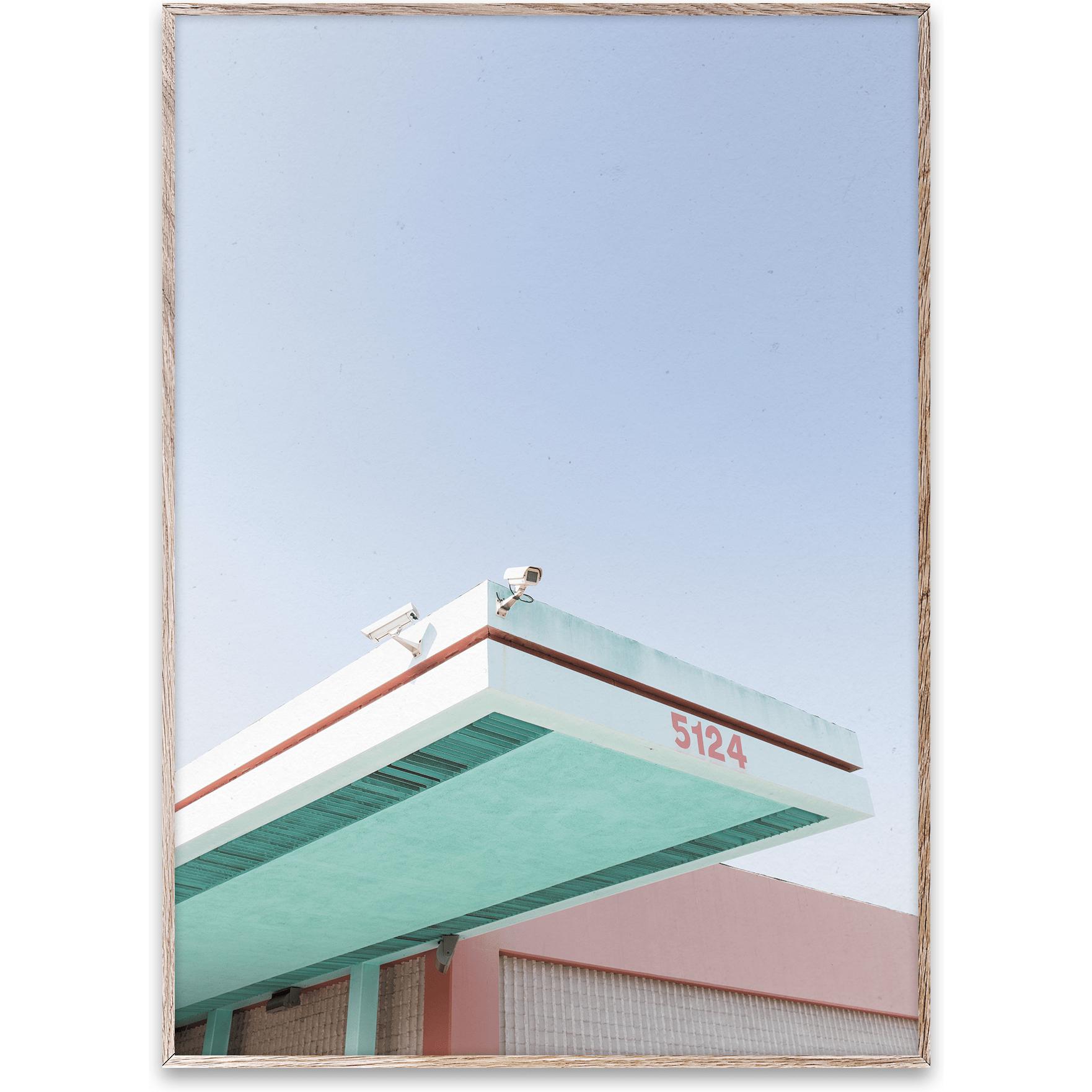 Paper Collective Los Angeles est Pink 01 Affiche, 30x40 cm