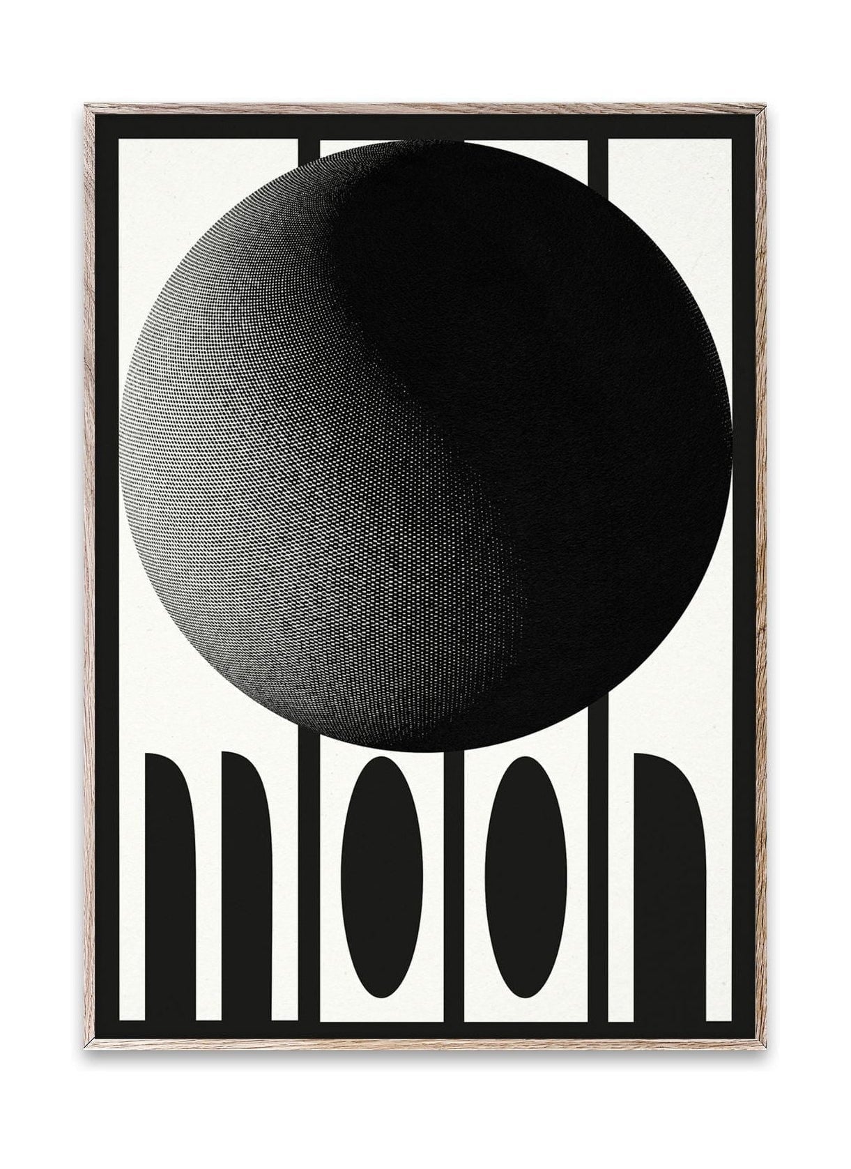 Affiche de lune collective en papier, 30x40 cm