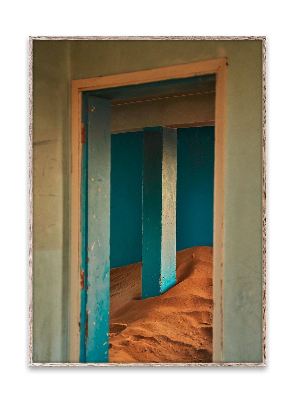 Papirkollektiv Sand Village III -plakat, 50x70 cm