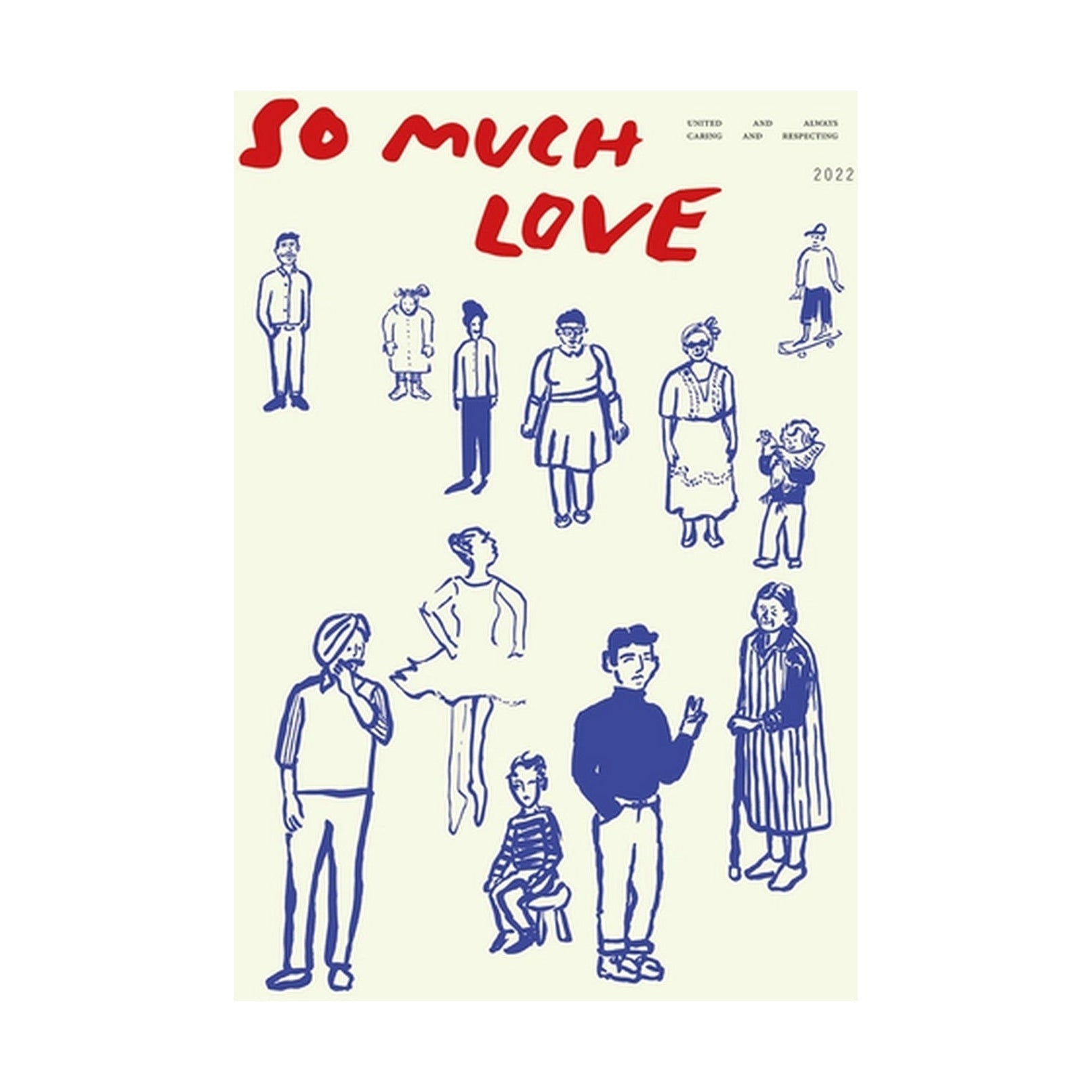 Collectif de papier So Much Love Affiche, 30x40 cm