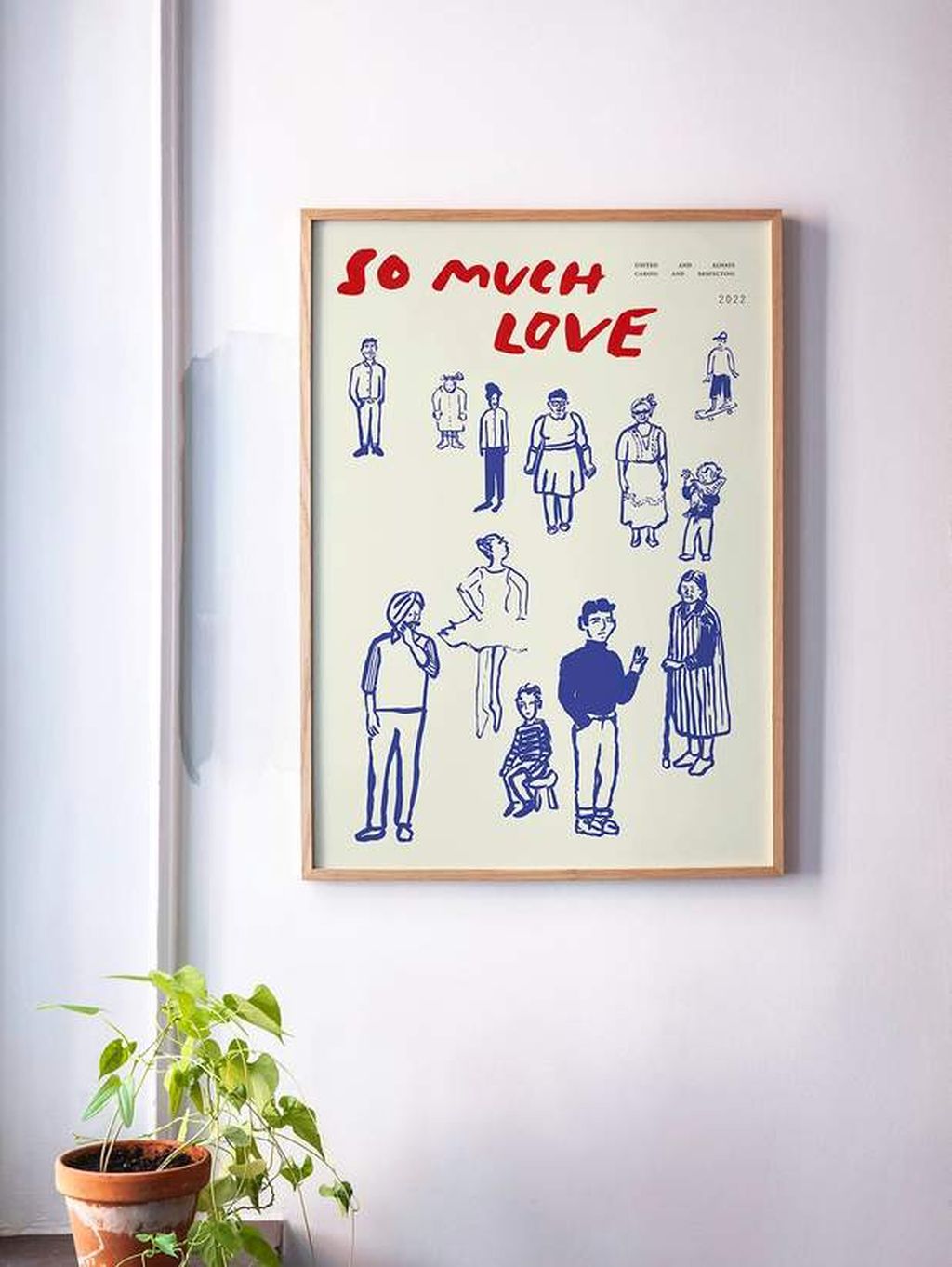 Paper Collective So Much Love Poster, 30x40 Cm