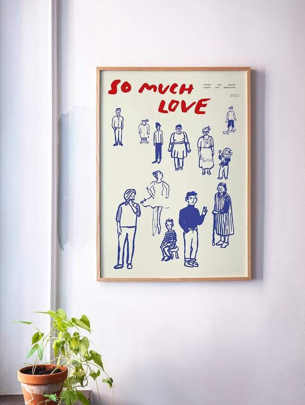 Paper Collective So Much Love Poster, 50x70 Cm