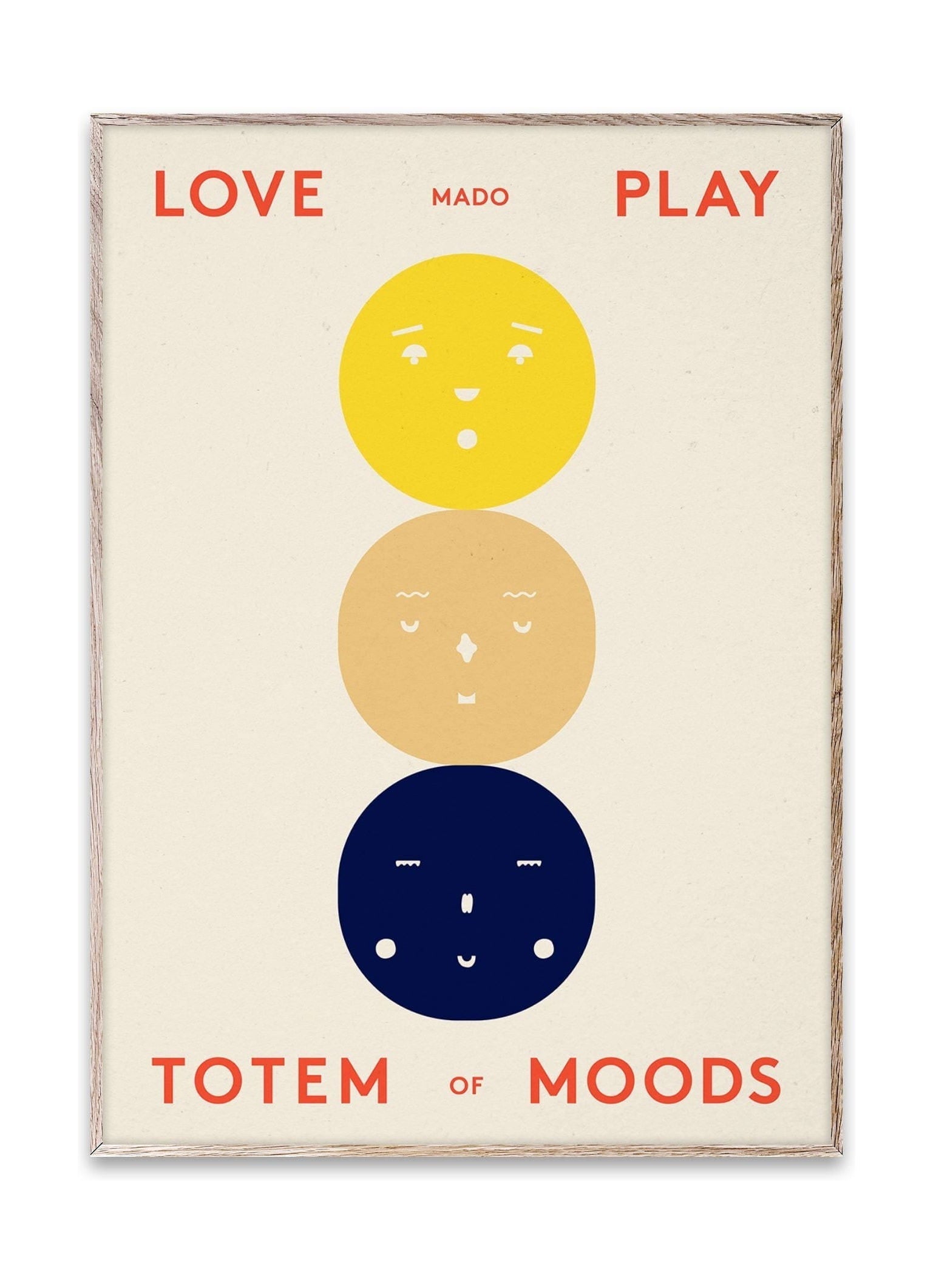 Totem colectivo de papel de Moods Poster, 30 x40 cm
