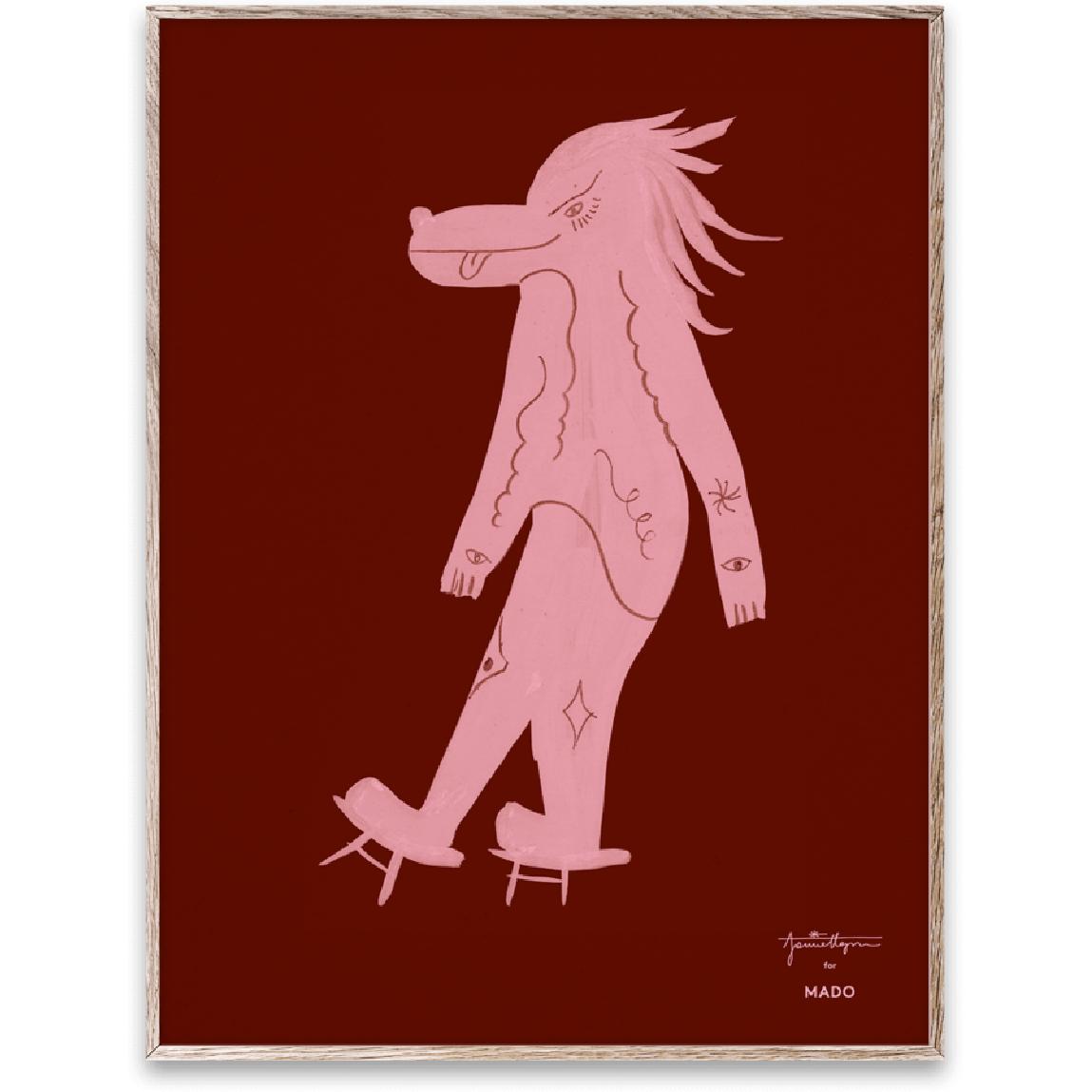 Pôster de Wolfoz coletivo em papel, 30x40 cm