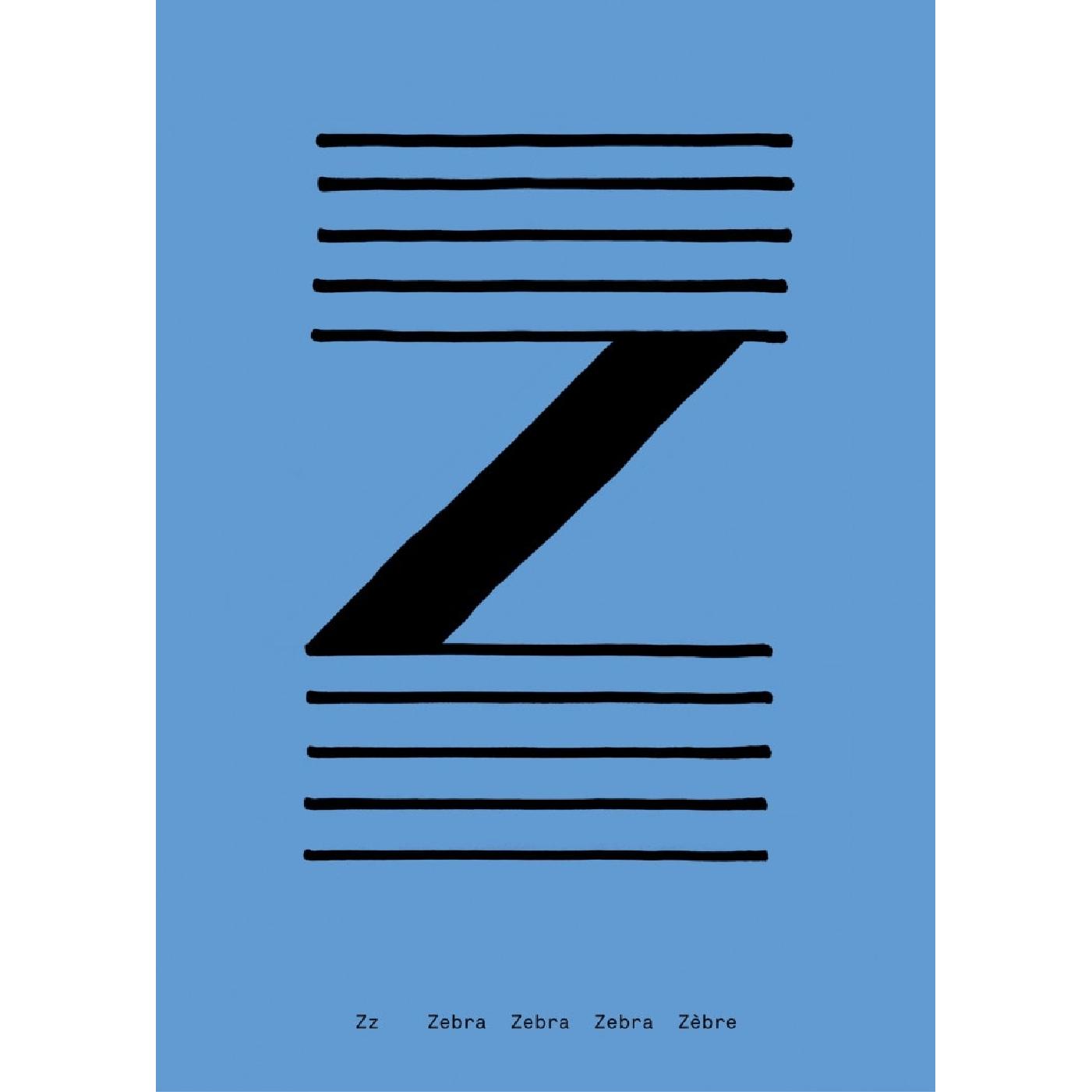Affiche collective Z de papier, 30x40 cm