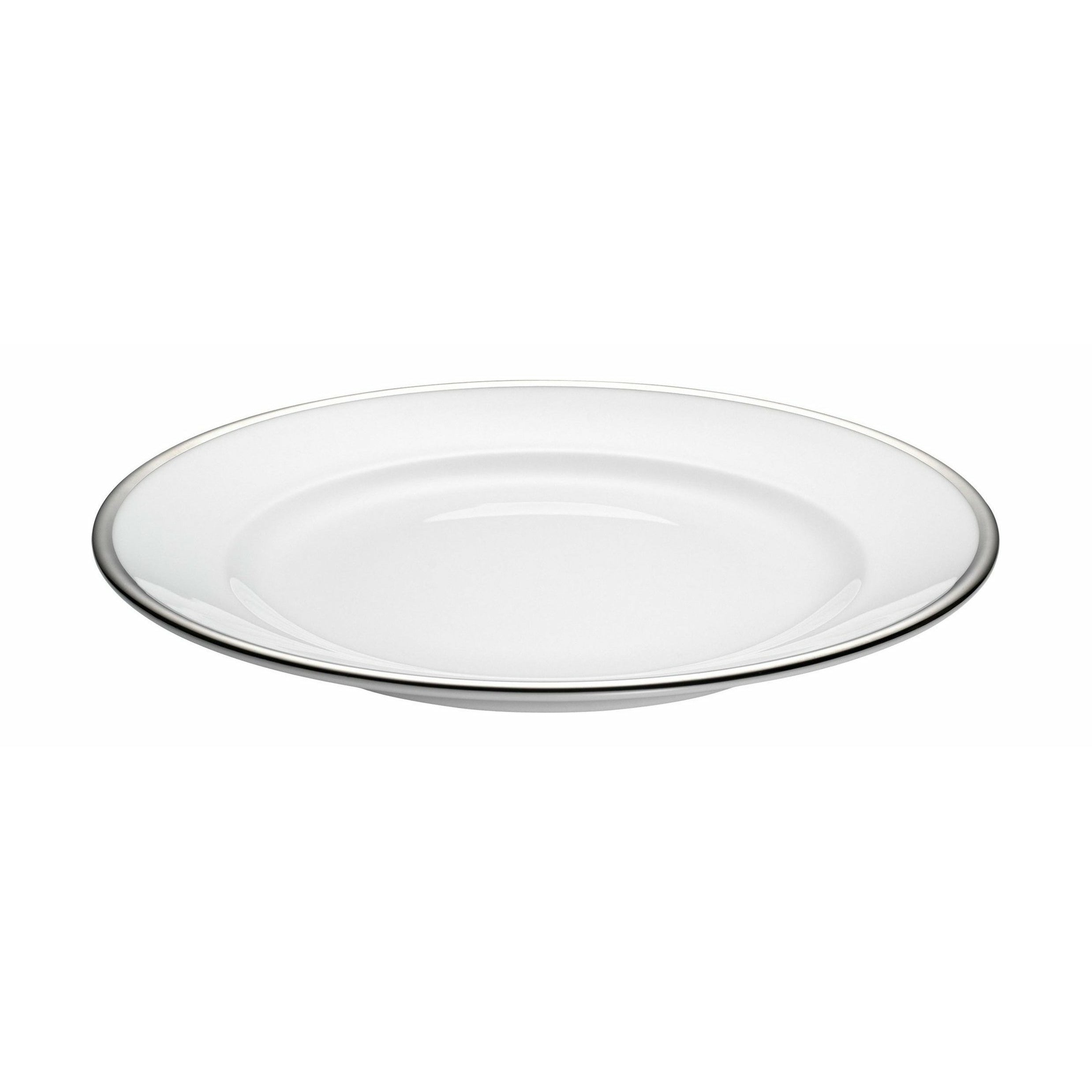 Pillivuyt Bistro Plate Ø 21 cm, blanco/plata