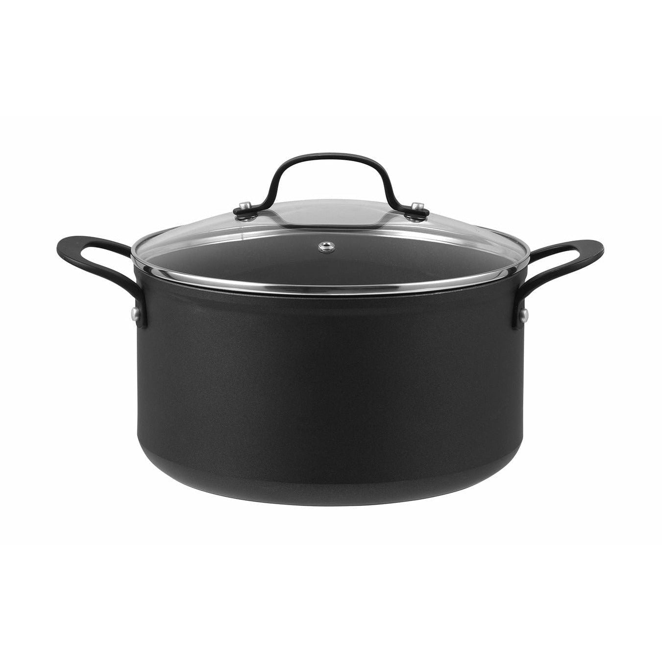 Pot à arc gastronomique pilivuyt avec couvercle en verre Ø 24 cm, noir