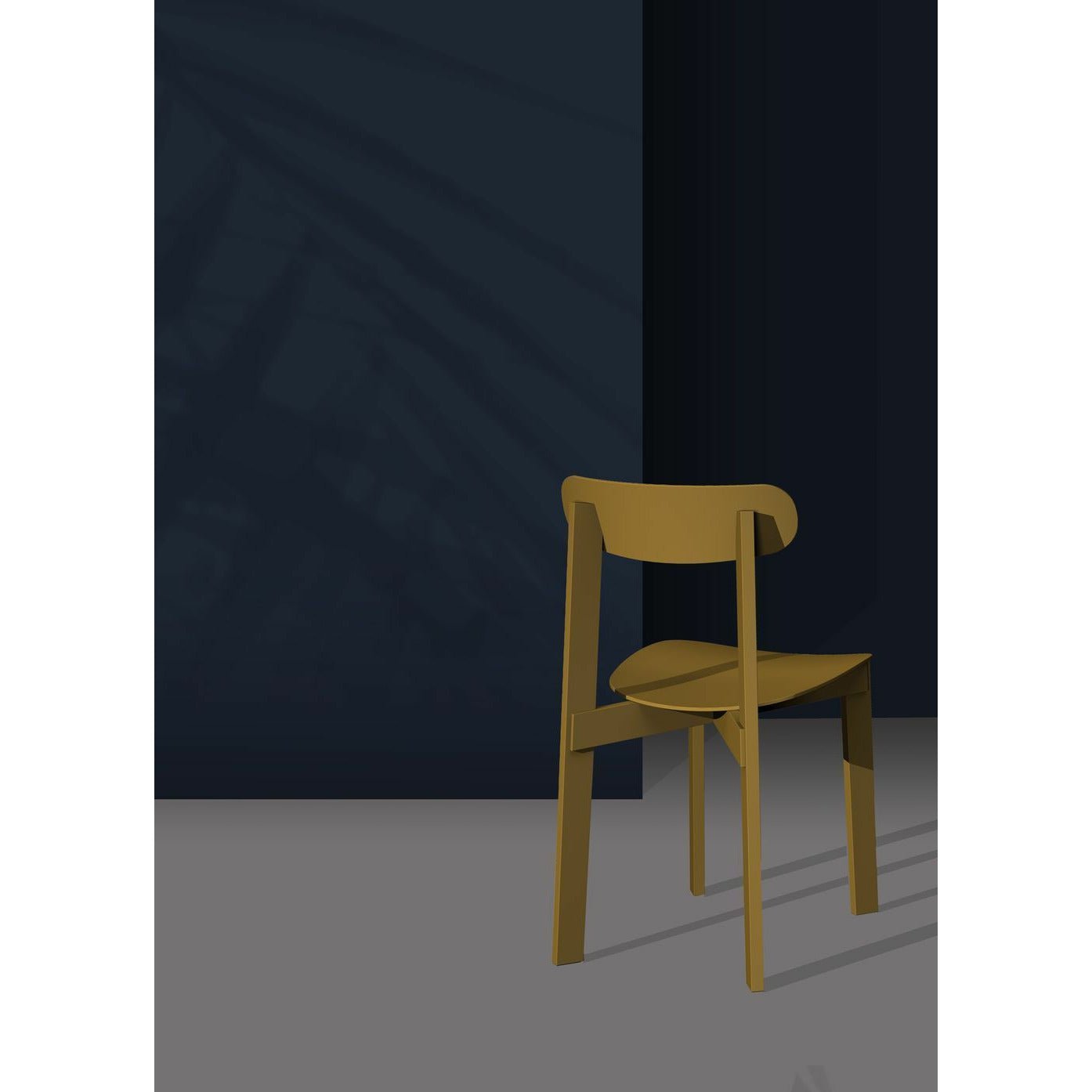 Bitte warten Sie, um den Bondi Stuhl Asche, gelb zu sitzen