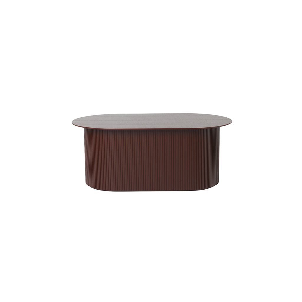 Podia Table Oval, Reddish Brown