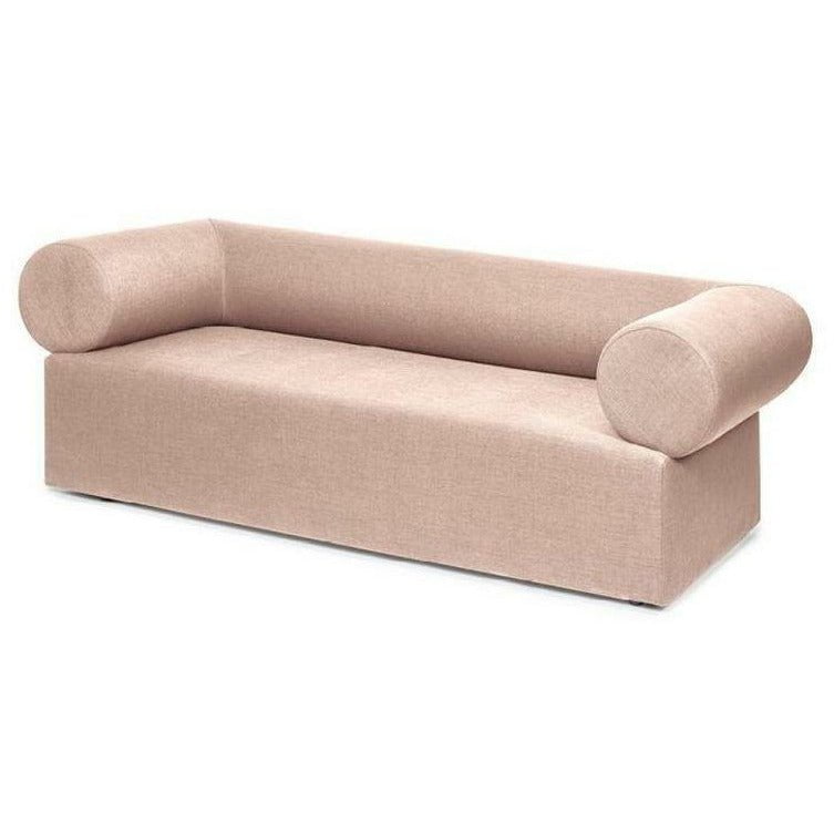 Puik chester sofa 3 sæder, lyserosa