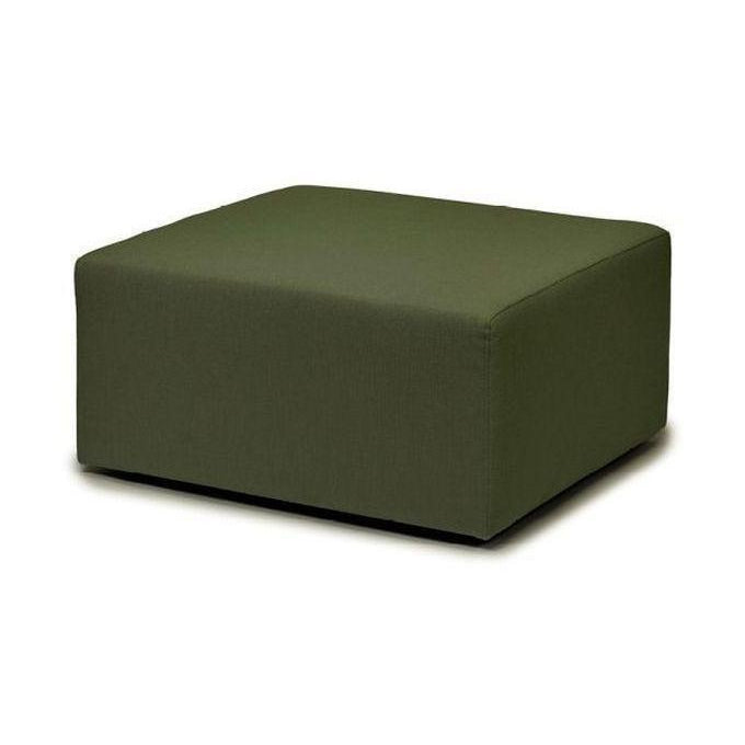 Puik Chester Footstool, Dark Green