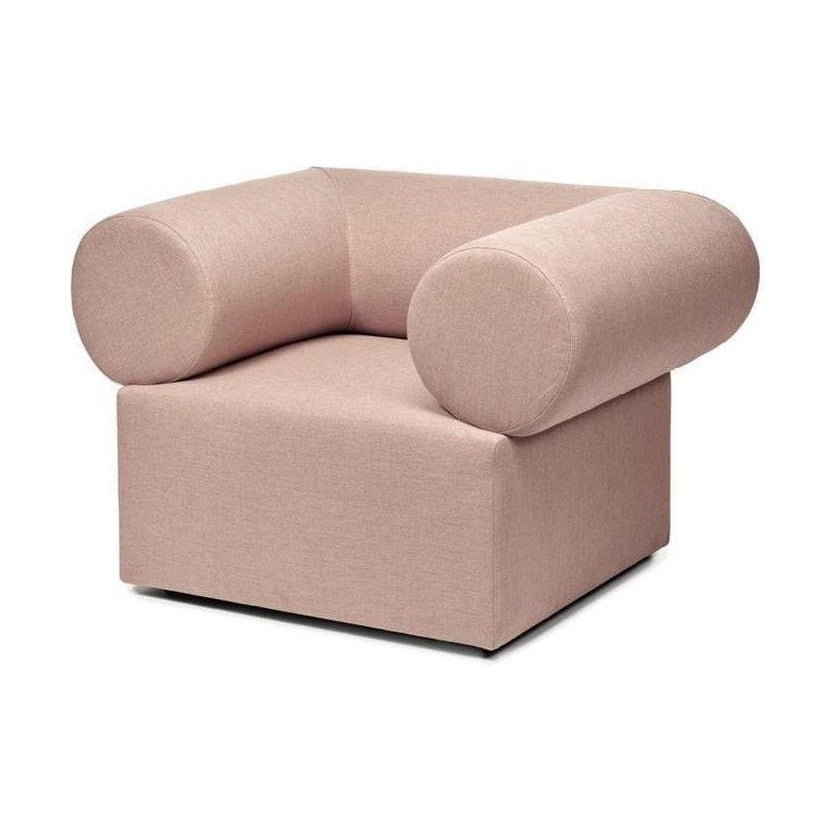 Puik Chester -fauteuil, lichtroze