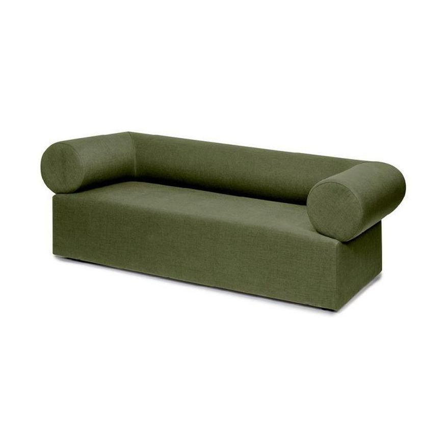 Puik Chester Couch 3 lugares, verde escuro