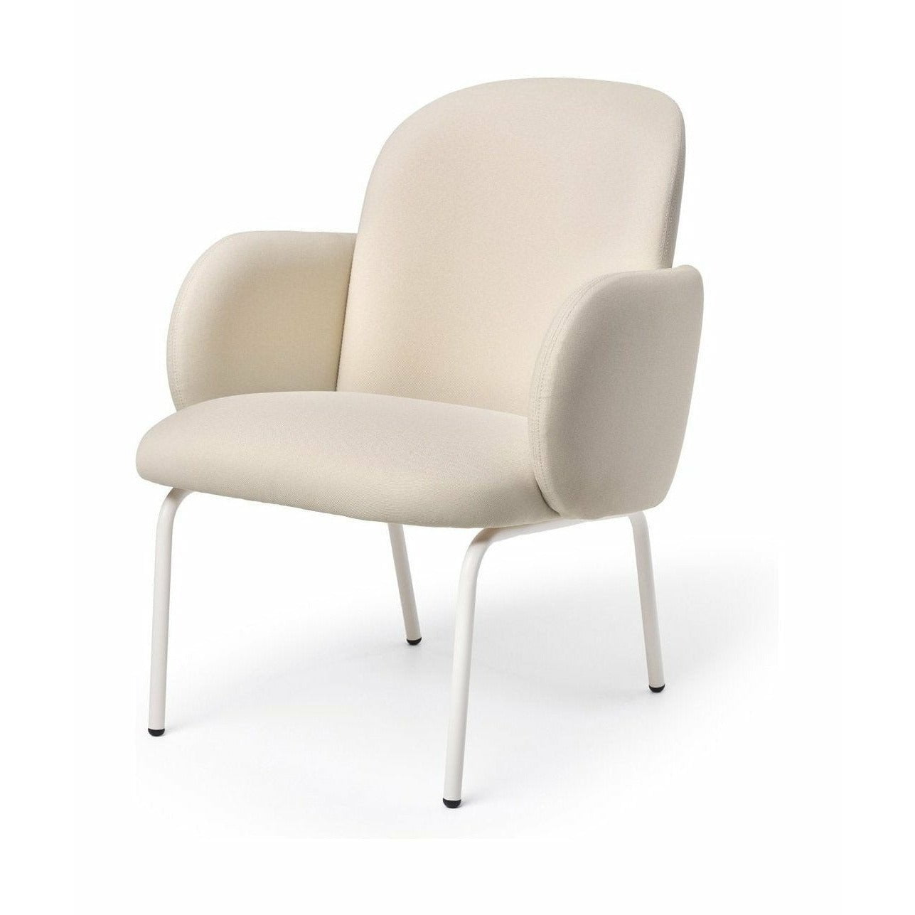 Puik Dost Lounge Chair Stahl, Elfenbein/Creme