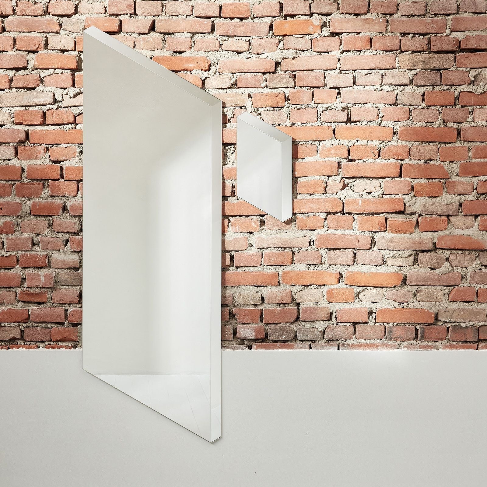 Puik Facet Glass Mirror 40x20cm, Silver