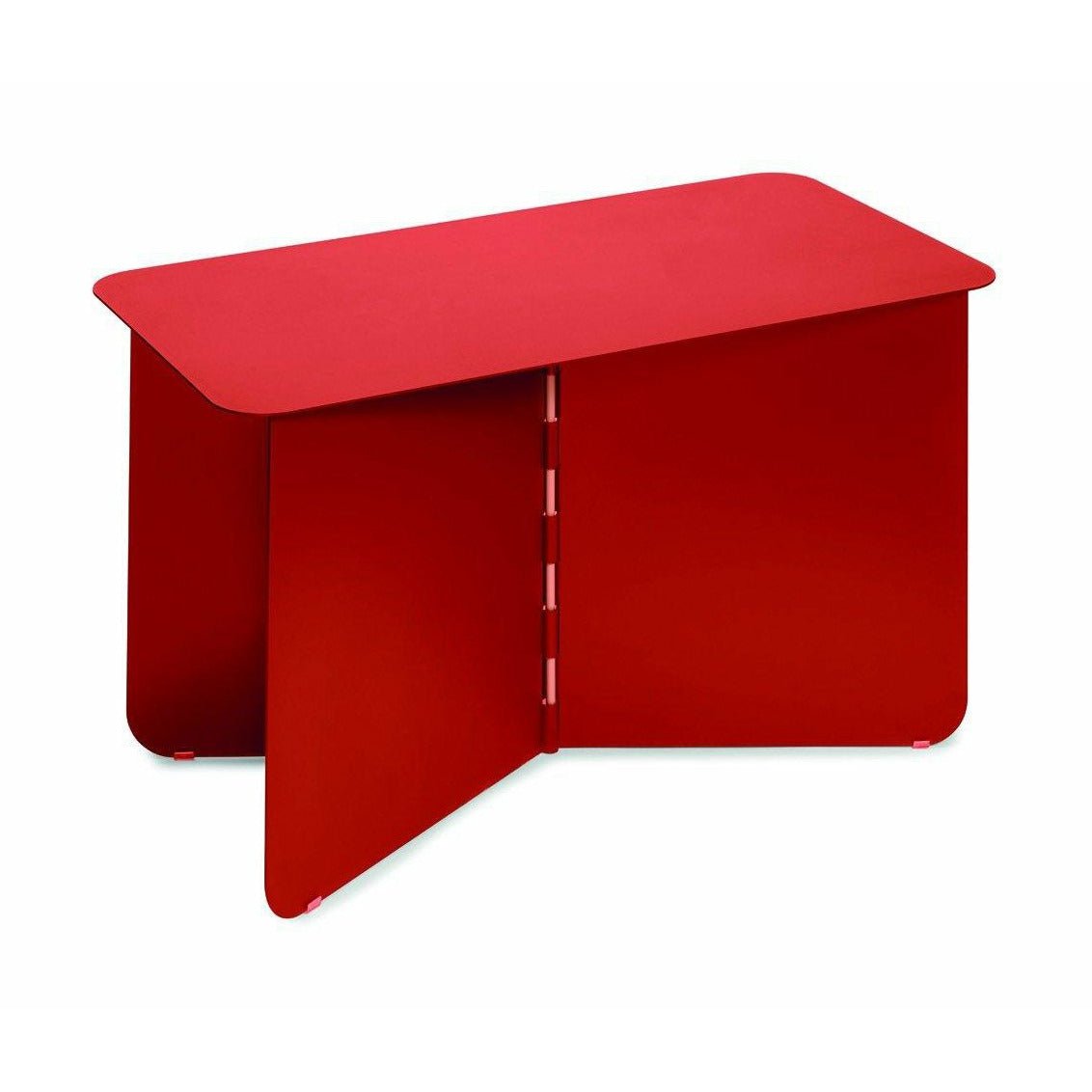 Seitenscharnier -Seiten Tabelle 70x35 cm, rot