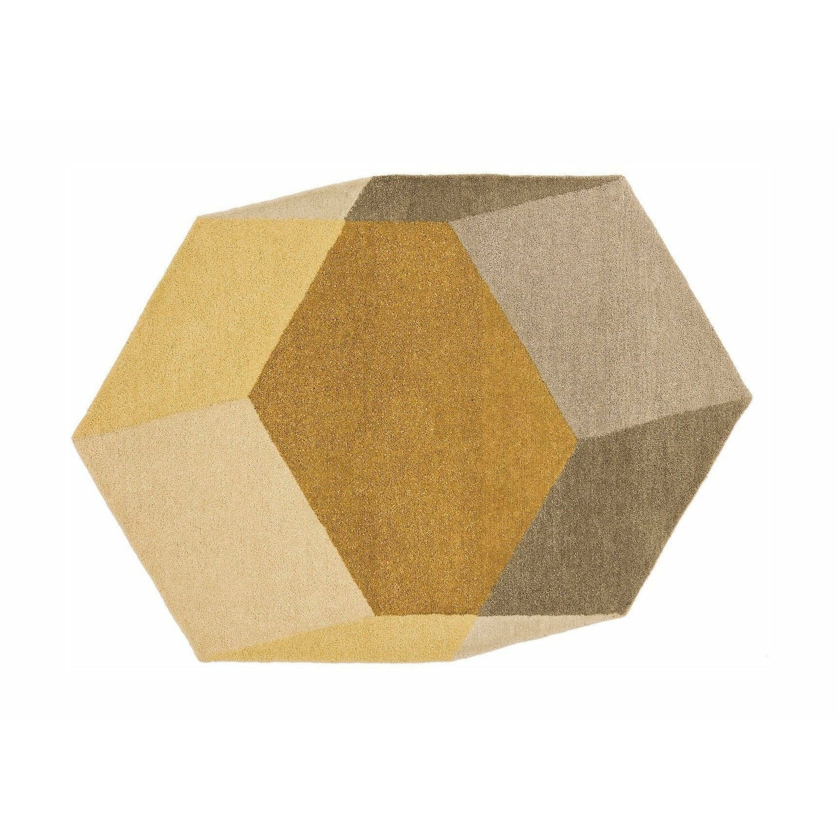 Puik Iso Teppich Hexagon, Gelb