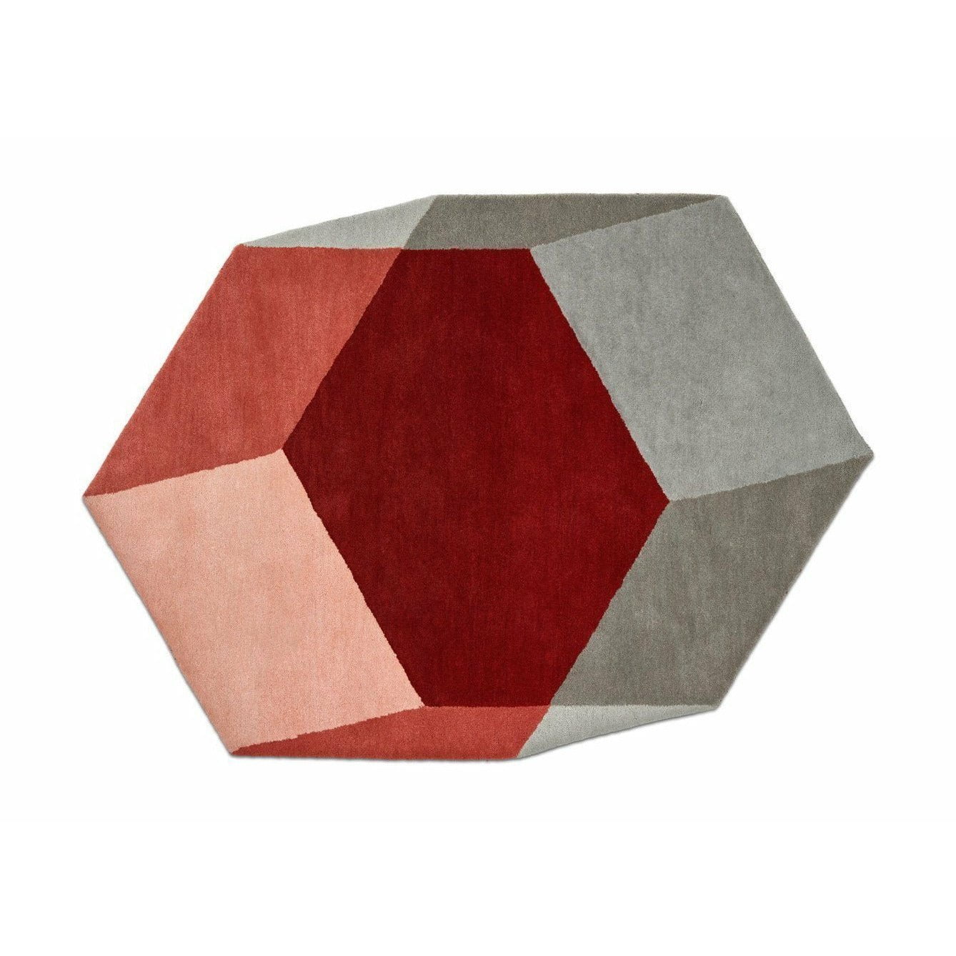 Puik Iso Teppich Hexagon, rot