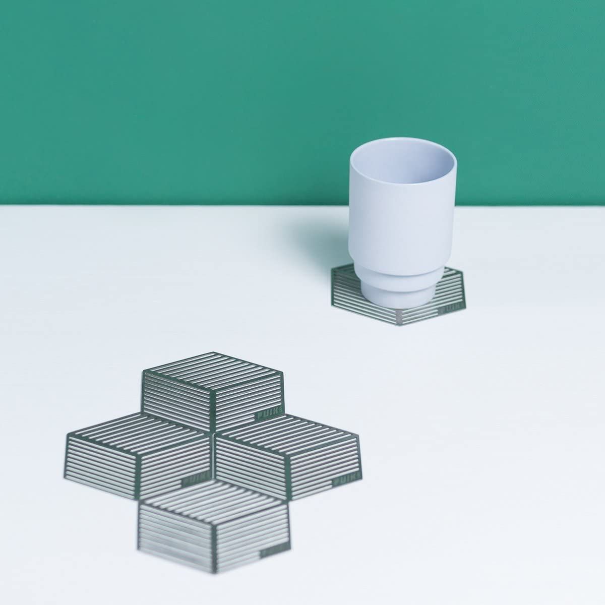 Puik Seco Coaster Set von 5, grau