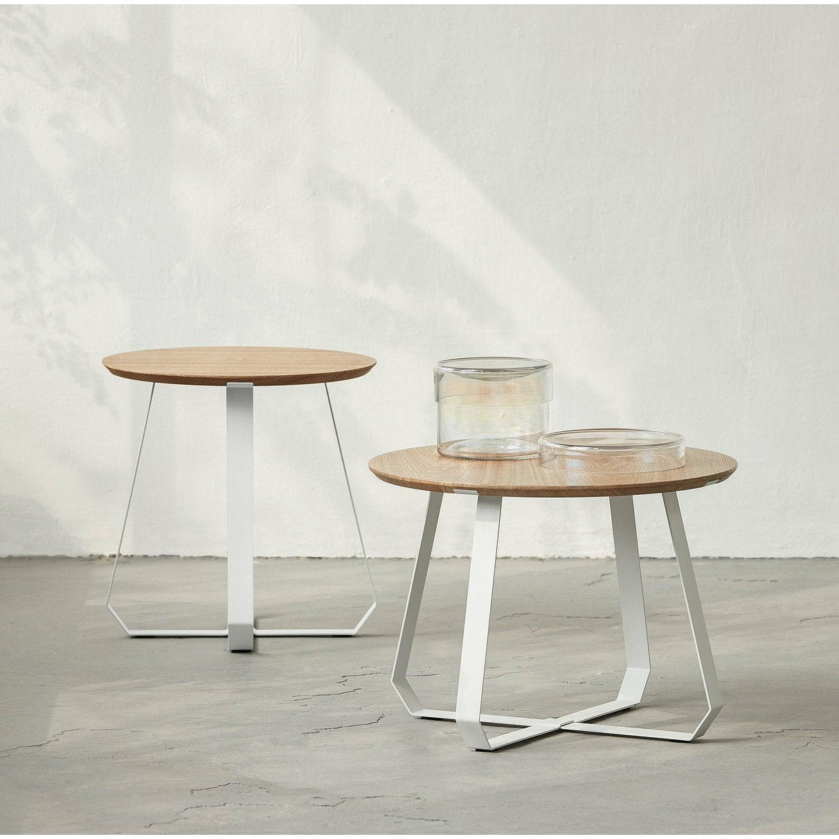 Puik Shunan Side Table Low, Asche / Weiß