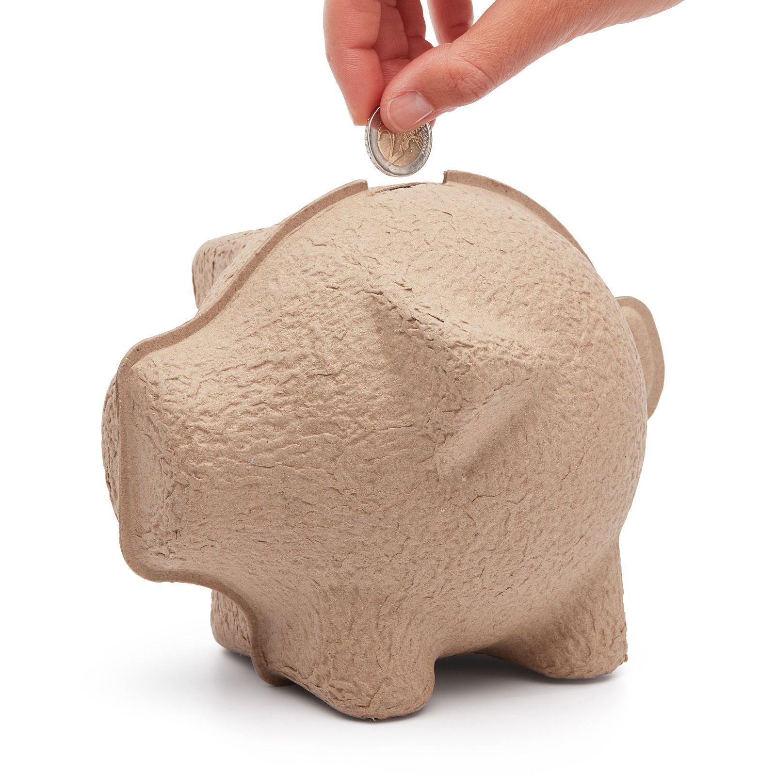 Puik Tammy Piggy Bank, natürliches Grau