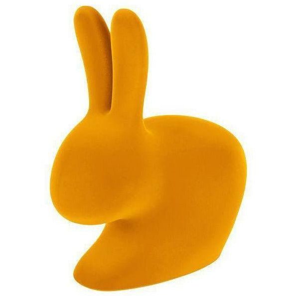 Fintion de chaise de lapin baby baby qeeboo, or foncé