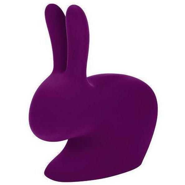 Qeeboo Baby Bunny Silla Velvet Finish, púrpura