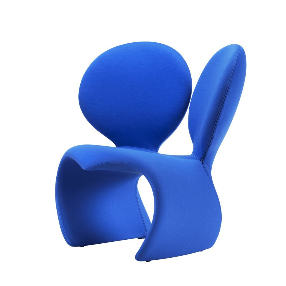Qeeboo Don't F**K With The Mouse Upholstered Chair, Blue