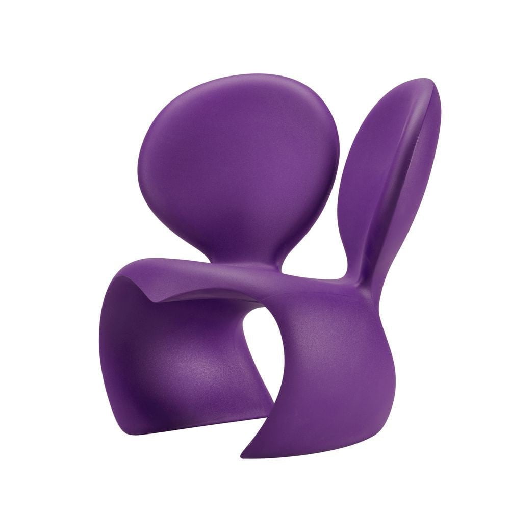 Qeebo ne fait pas f ** k avec la chaise de souris en plastique, violet