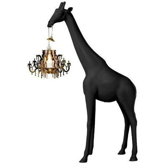 Qeeboo Giraffe in Love Stock Lampe xs H 1m, schwarz