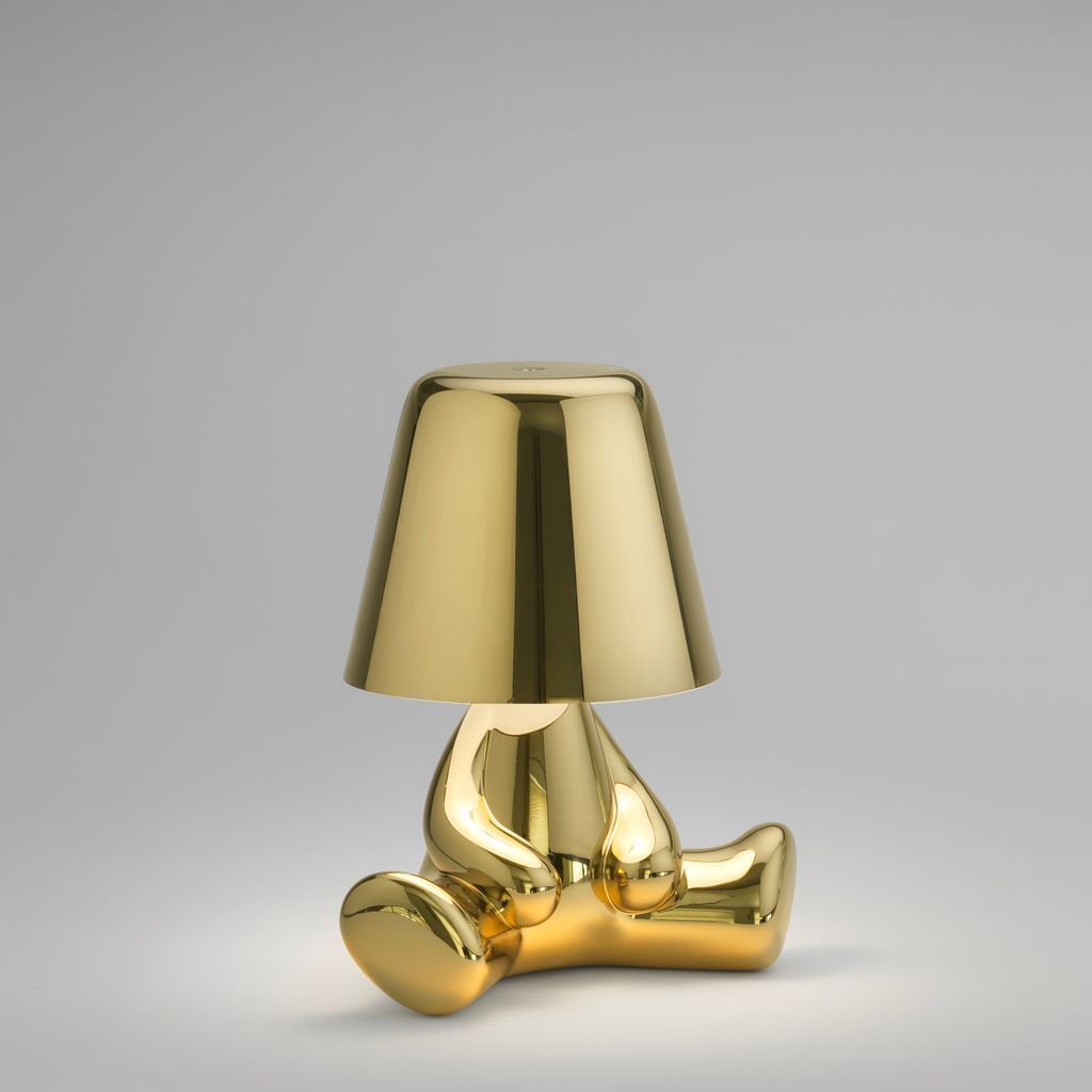 Qeeboo Golden Brothers Table Lamp af Stefano Giovannoni, Joe