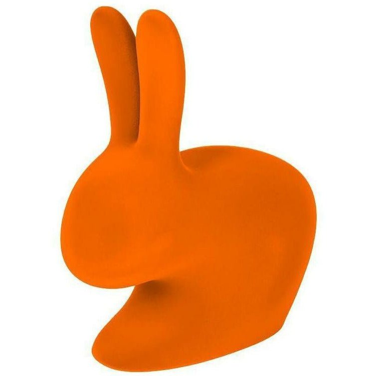 Qeeboo bunny stol fløjl finish, orange