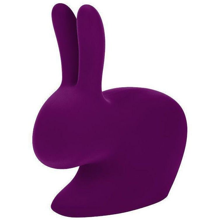 Qeeboo bunny stol fløjl finish, violet