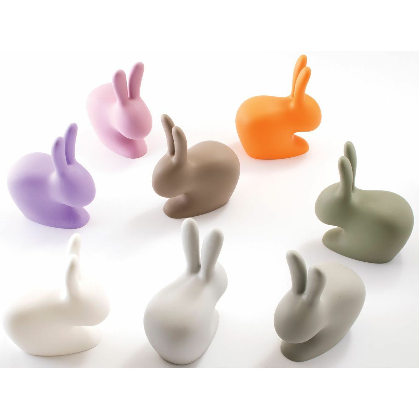 Qeeboo Bunny Chair By Stefano Giovannoni, Grey