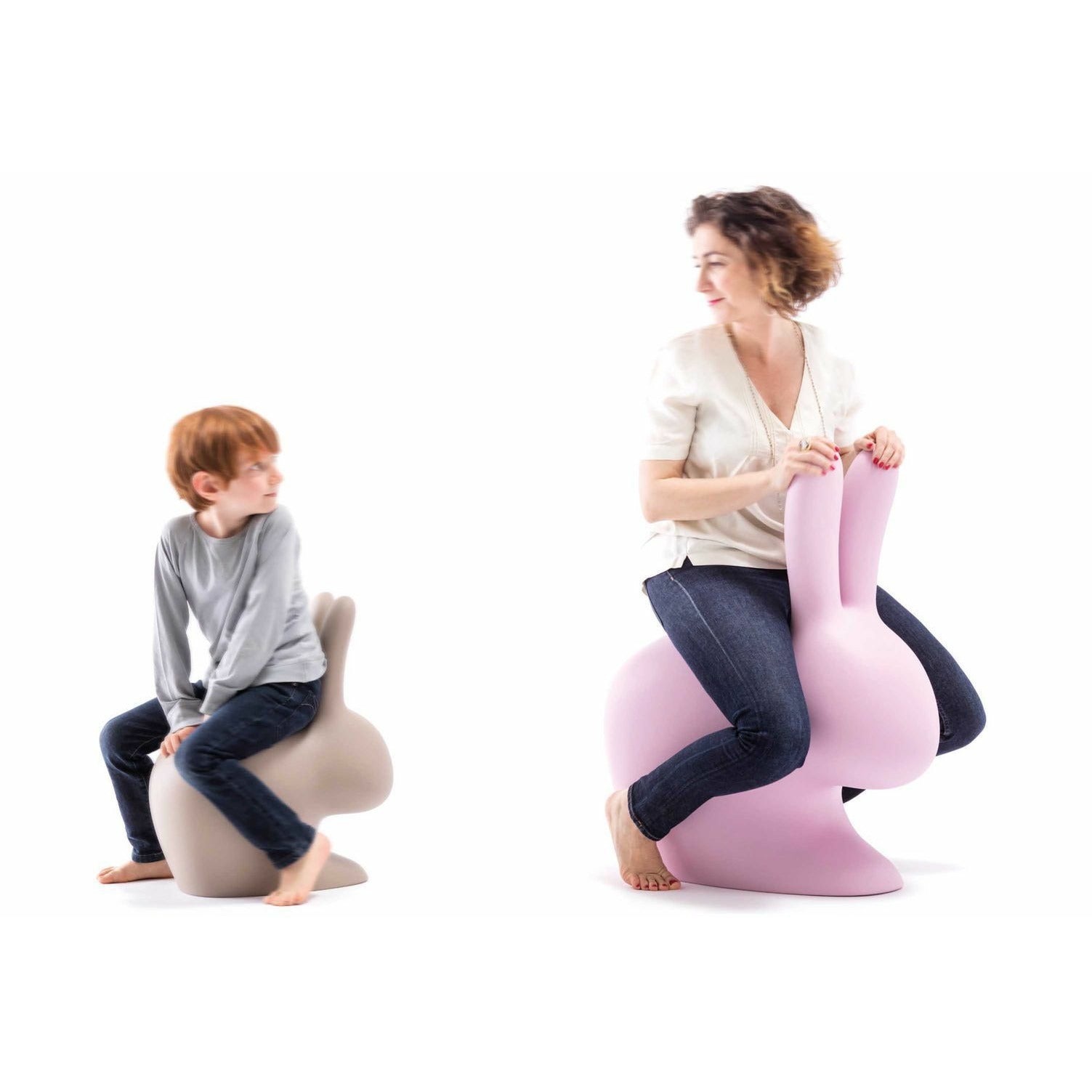 Chaise de lapin Qeeboo par Stefano Giovannoni, rose