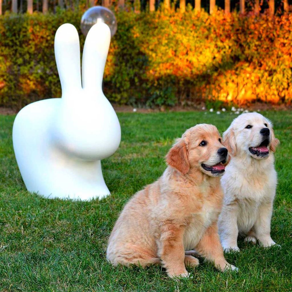 Chaise de lapin Qeeboo par Stefano Giovannoni, blanc