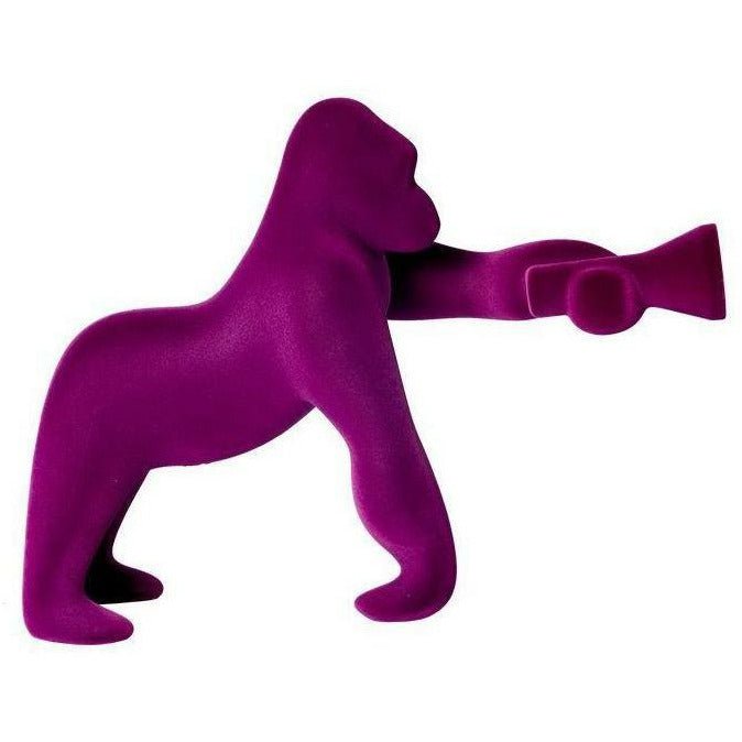 Qeeboo Kong Lámpara de mesa de terciopelo de Stefano Giovannoni XS, Violet