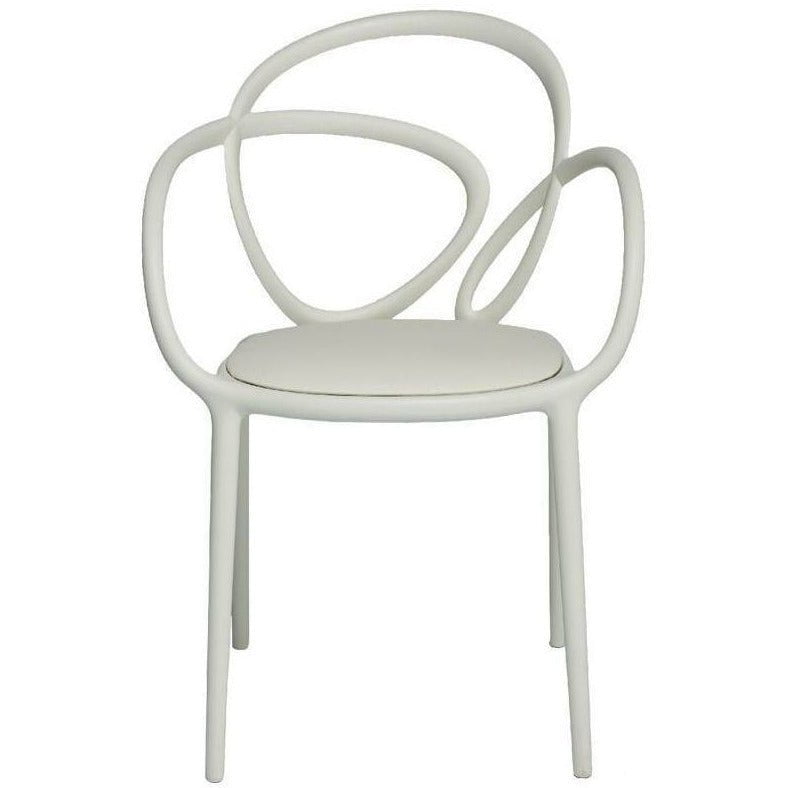 Qeeboo Loop Chair Upholstered Set Of 2, White