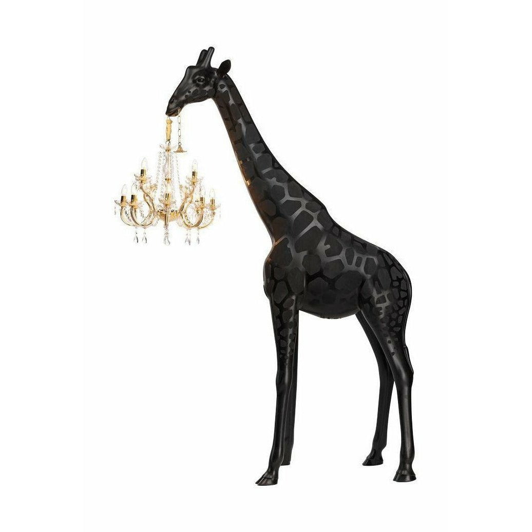 Qeeboo New Giraffe In Love Floor Lamp M H 2.65m, Black