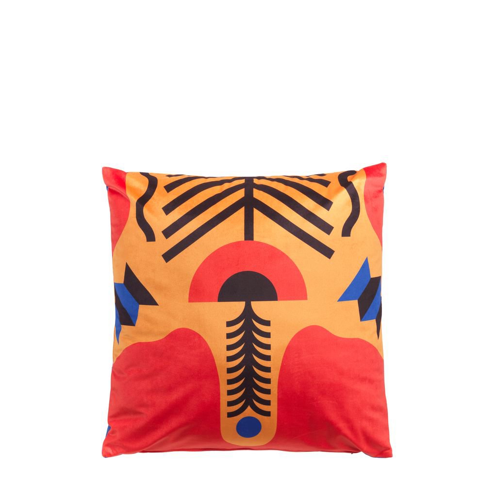 Qeeboo Oggian Cushion 45x45 Cm, Italian Tiger