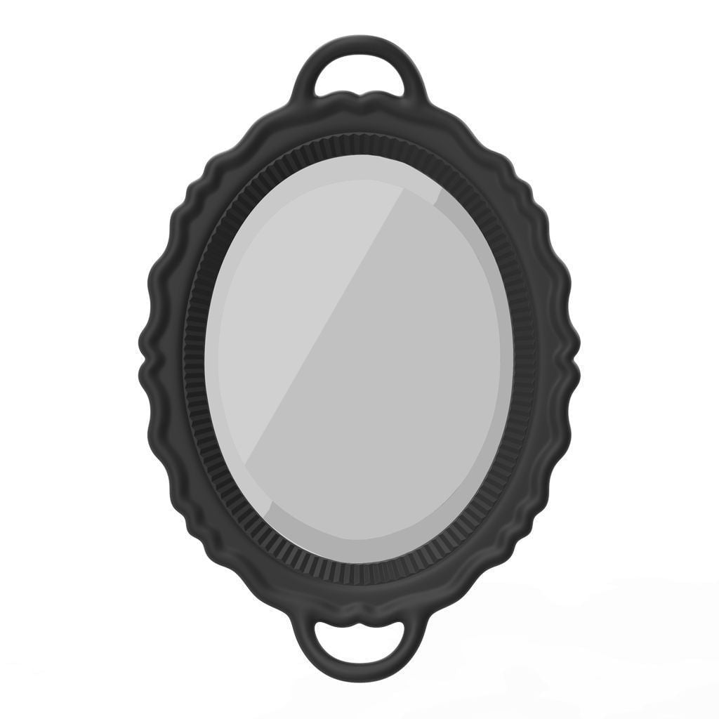 QEEBOO -Plateau Miroir Mirror 110x76,5 cm, Schwarz