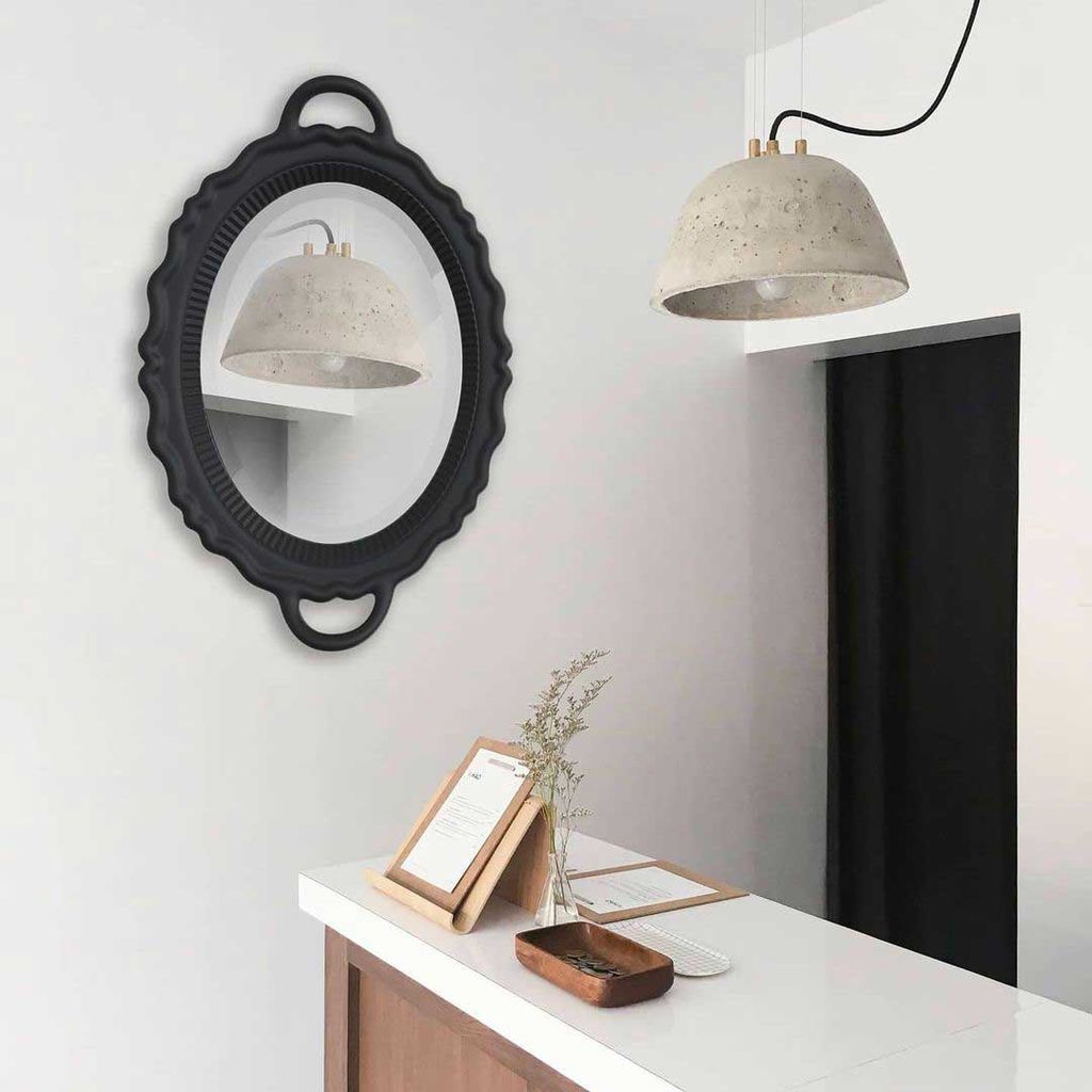 QEEBOO -Plateau Miroir Mirror 110x76,5 cm, Schwarz