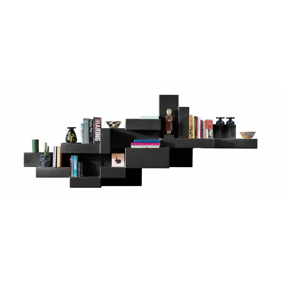 Qeeboo Primitive Bookcase de Studio Nucleo, Black