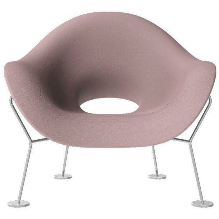 Qeeboo Pupa Armchair Chrome Frame Indoor, Pink