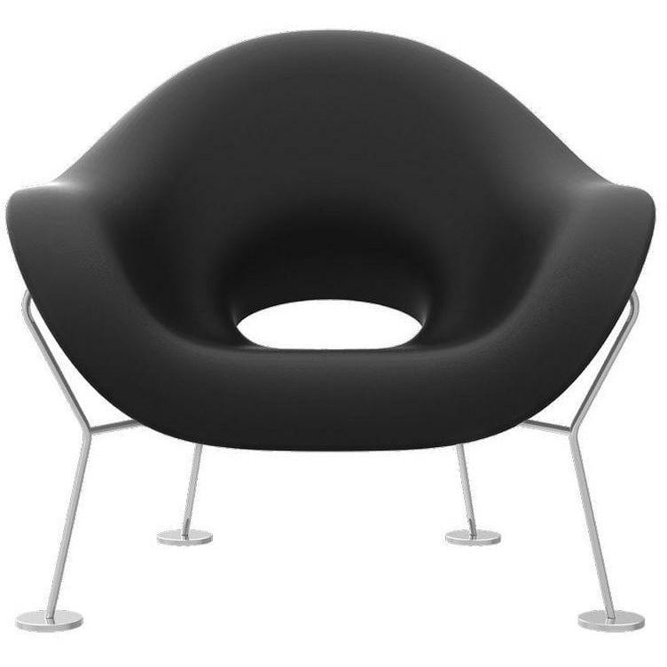 Qeeboo Pupa Armchair Chrome ramme indendørs, sort