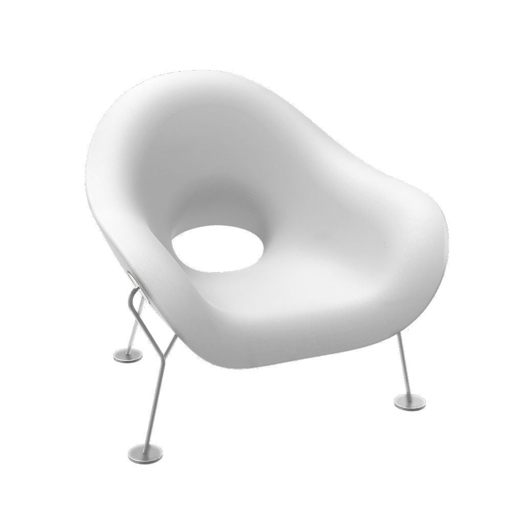 Qeeboo Pupa Armchair Powder Coat Outdoor, White